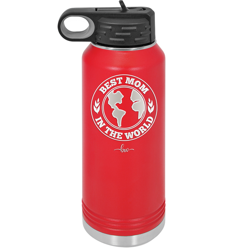 Best Mom in the World - Laser Engraved Stainless Steel Drinkware Gift for Mom - 1989 -