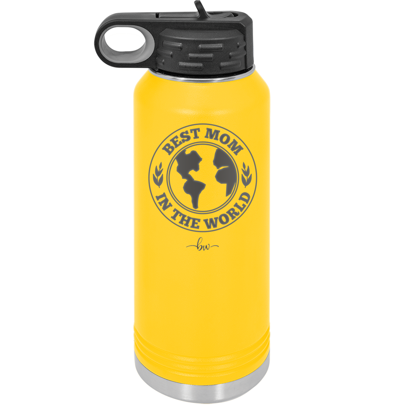 Best Mom in the World - Laser Engraved Stainless Steel Drinkware Gift for Mom - 1989 -