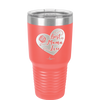Best Mama Ever Heart - Laser Engraved Stainless Steel Drinkware - 1990 -