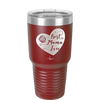 Best Mama Ever Heart - Laser Engraved Stainless Steel Drinkware - 1990 -