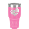 Best Mama Ever Heart - Laser Engraved Stainless Steel Drinkware - 1990 -