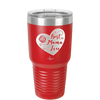 Best Mama Ever Heart - Laser Engraved Stainless Steel Drinkware - 1990 -