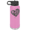 Best Mama Ever Heart - Laser Engraved Stainless Steel Drinkware - 1990 -