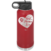 Best Mama Ever Heart - Laser Engraved Stainless Steel Drinkware - 1990 -