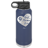 Best Mama Ever Heart - Laser Engraved Stainless Steel Drinkware - 1990 -