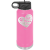 Best Mama Ever Heart - Laser Engraved Stainless Steel Drinkware - 1990 -