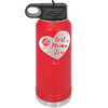 Best Mama Ever Heart - Laser Engraved Stainless Steel Drinkware - 1990 -