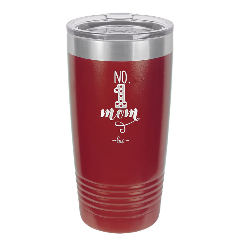 No 1 Mom - Laser Engraved Stainless Steel Drinkware - 1992 -
