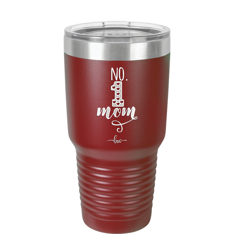 No 1 Mom - Laser Engraved Stainless Steel Drinkware - 1992 -