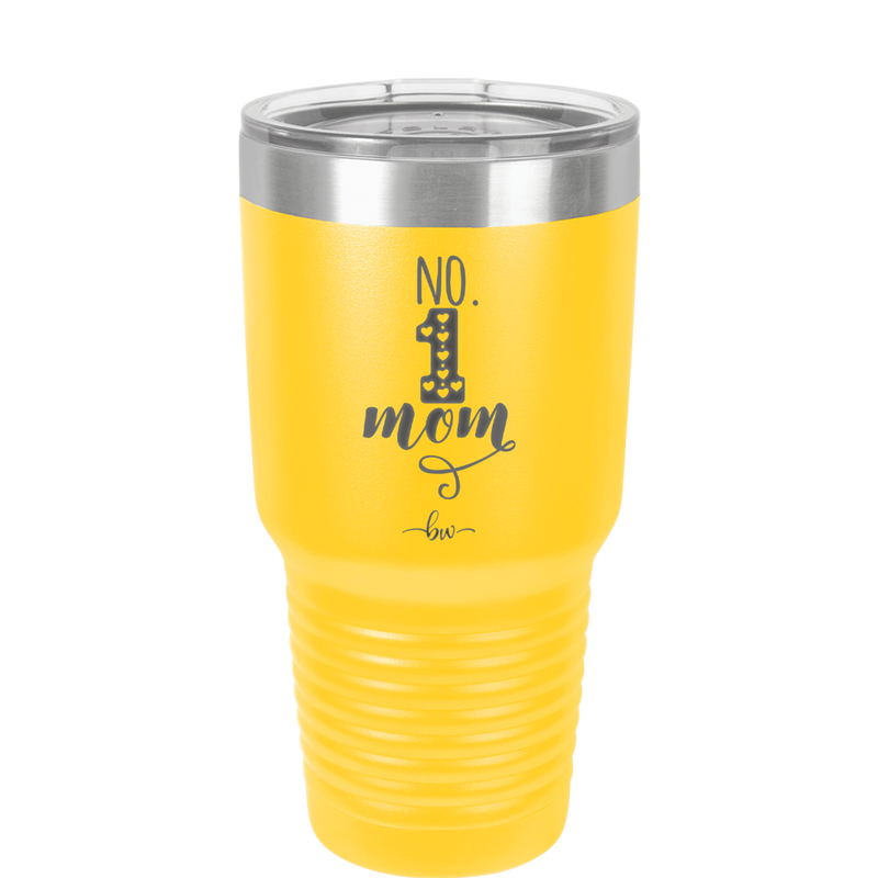 No 1 Mom - Laser Engraved Stainless Steel Drinkware - 1992 -