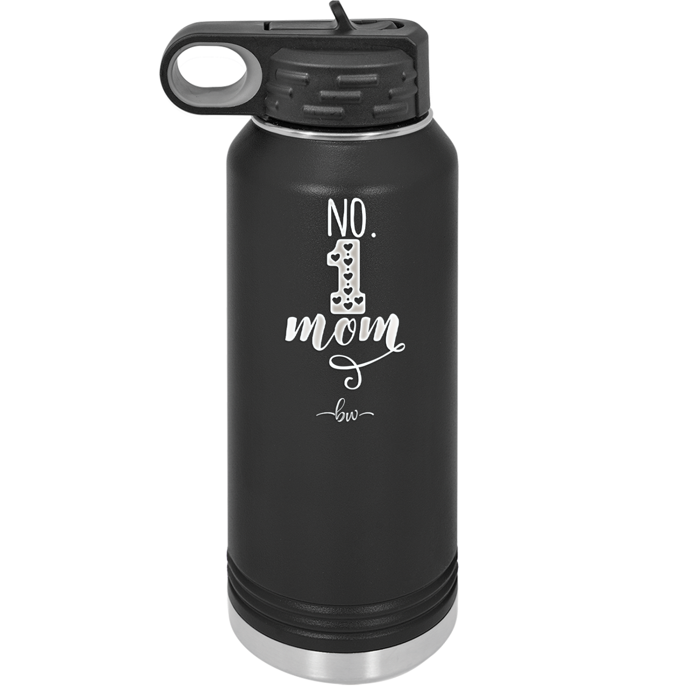 No 1 Mom - Laser Engraved Stainless Steel Drinkware - 1992 -