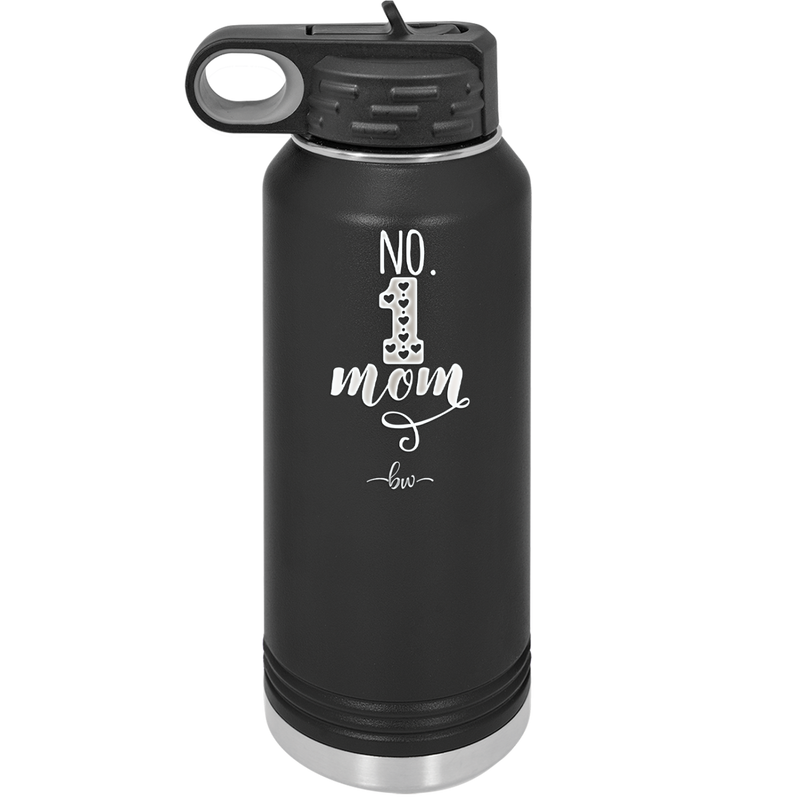 No 1 Mom - Laser Engraved Stainless Steel Drinkware - 1992 -