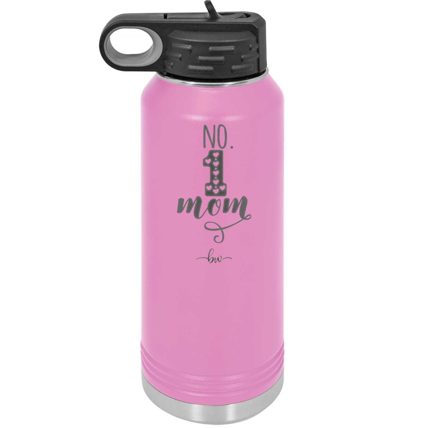 No 1 Mom - Laser Engraved Stainless Steel Drinkware - 1992 -