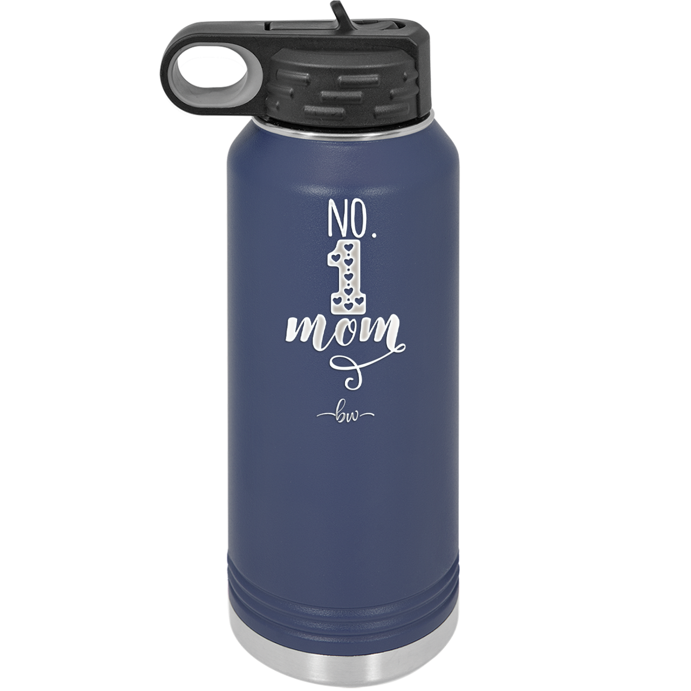 No 1 Mom - Laser Engraved Stainless Steel Drinkware - 1992 -
