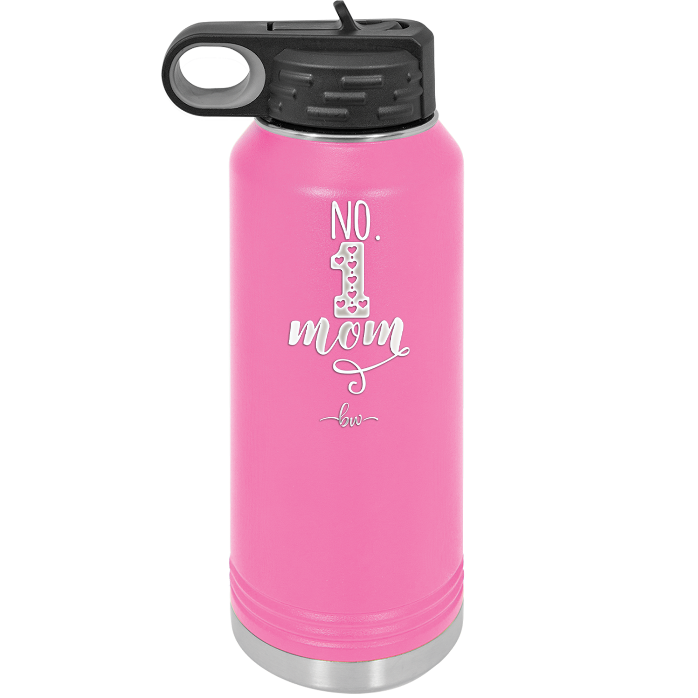 No 1 Mom - Laser Engraved Stainless Steel Drinkware - 1992 -