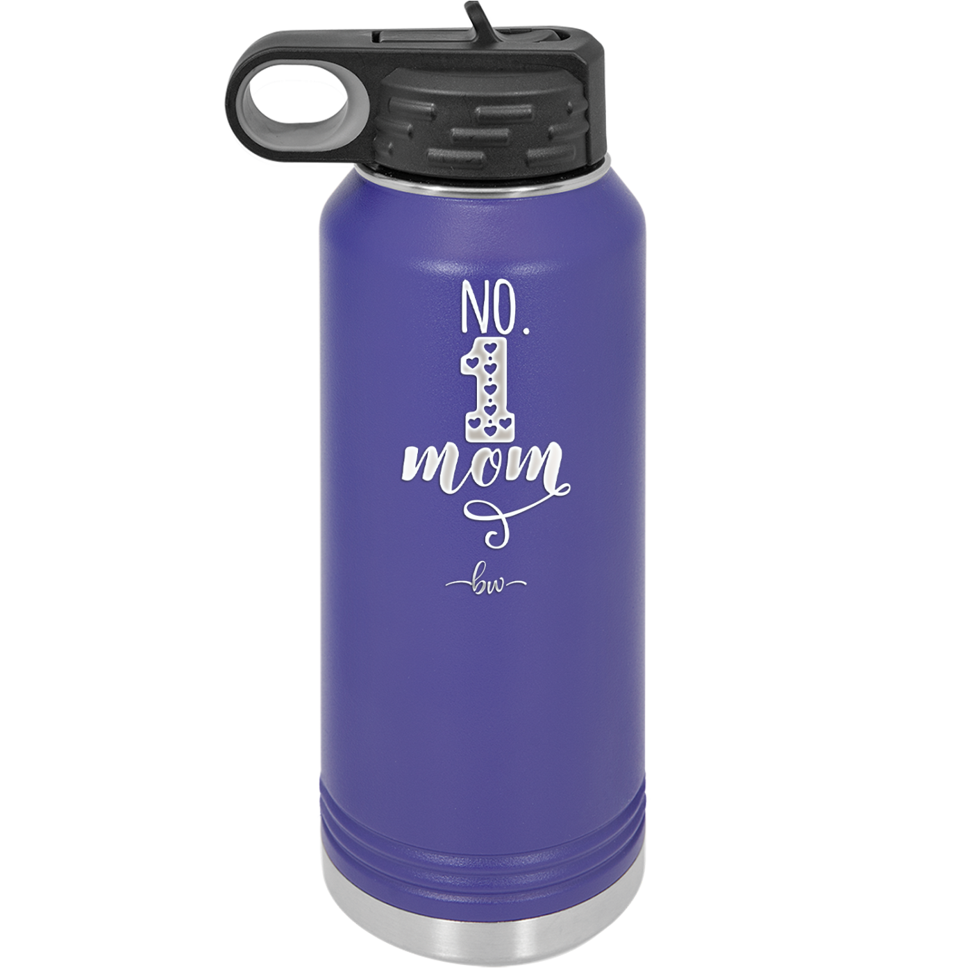 No 1 Mom - Laser Engraved Stainless Steel Drinkware - 1992 -