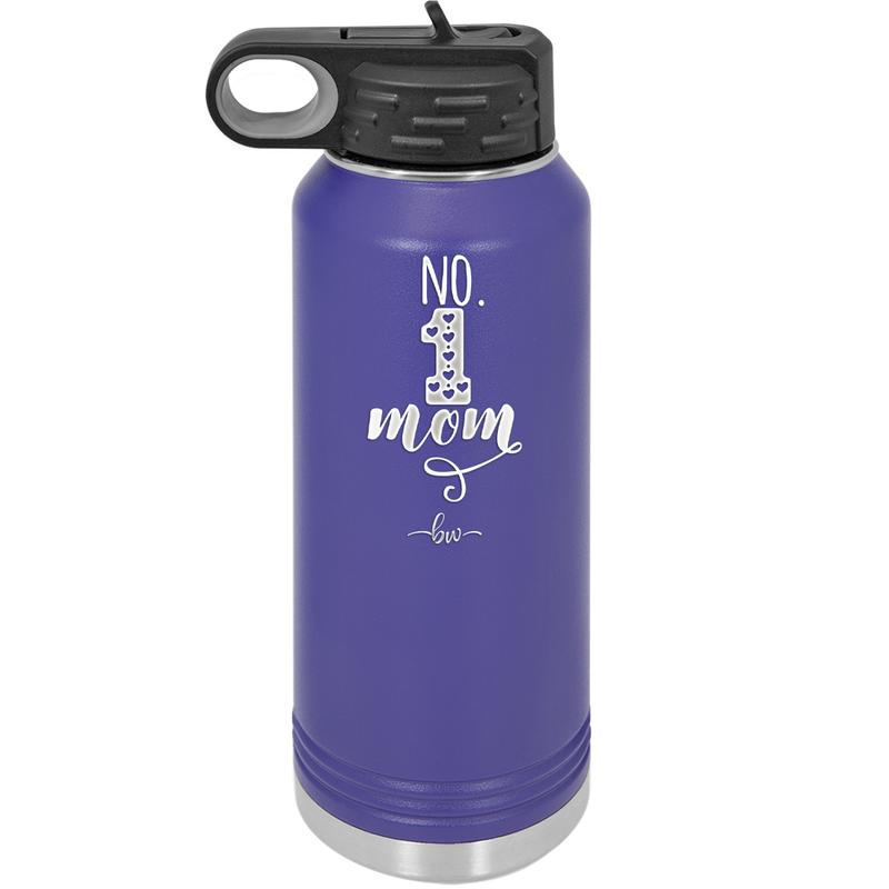 No 1 Mom - Laser Engraved Stainless Steel Drinkware - 1992 -