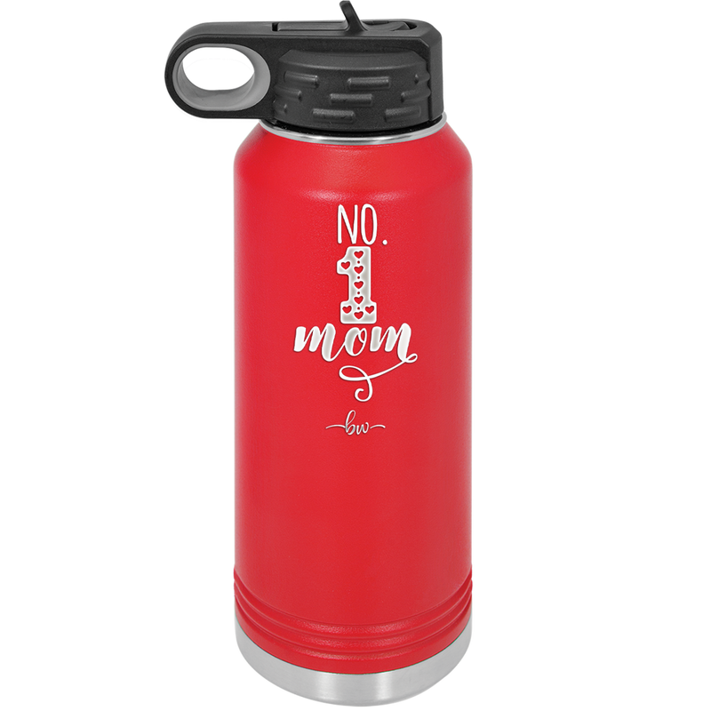 No 1 Mom - Laser Engraved Stainless Steel Drinkware - 1992 -
