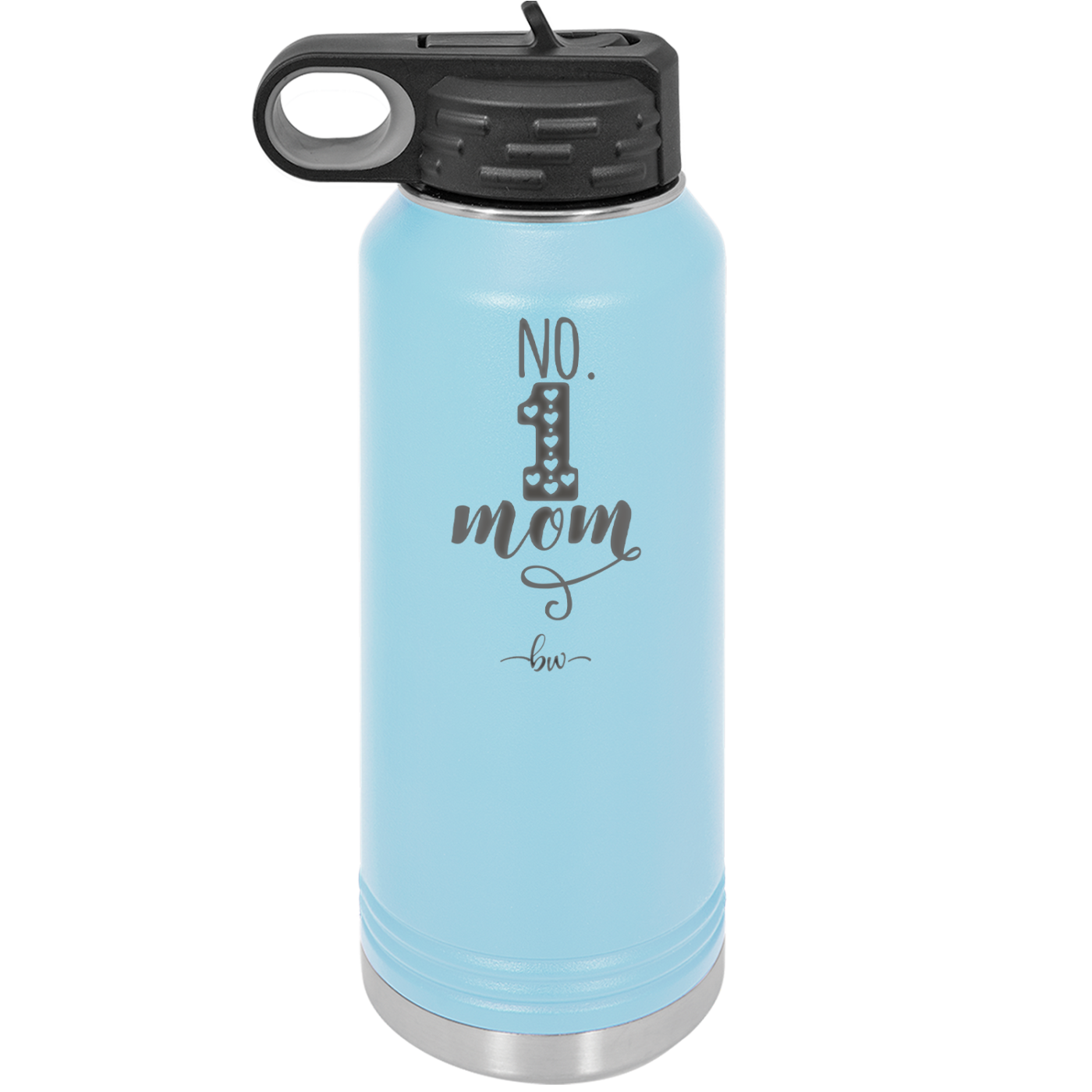 No 1 Mom - Laser Engraved Stainless Steel Drinkware - 1992 -
