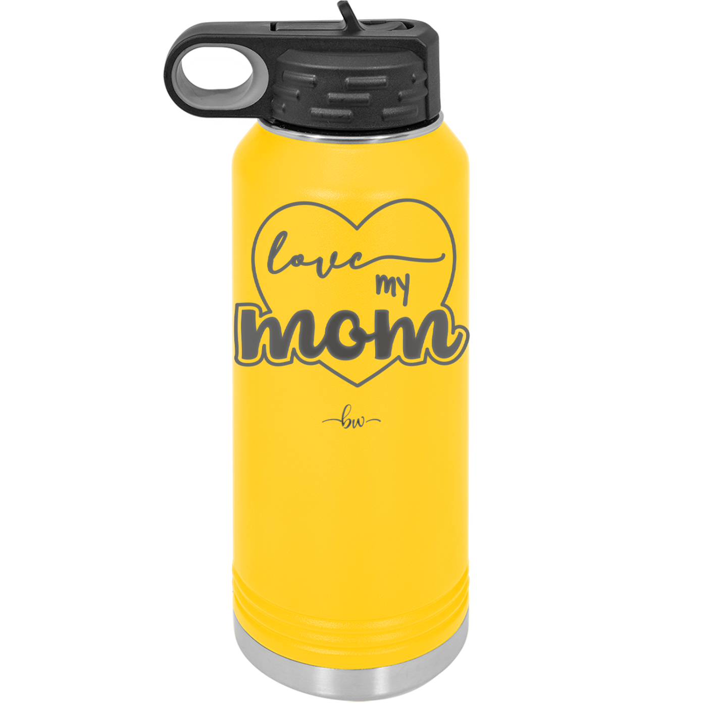 Love My Mom - Laser Engraved Stainless Steel Drinkware - 1997 -
