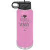 My Heart Belongs to Mommy Pretty - Laser Engraved Stainless Steel Drinkware - 1999 -