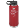 My Heart Belongs to Mommy Pretty - Laser Engraved Stainless Steel Drinkware - 1999 -