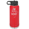 My Heart Belongs to Mommy Pretty - Laser Engraved Stainless Steel Drinkware - 1999 -