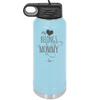 My Heart Belongs to Mommy Pretty - Laser Engraved Stainless Steel Drinkware - 1999 -