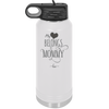 My Heart Belongs to Mommy Pretty - Laser Engraved Stainless Steel Drinkware - 1999 -