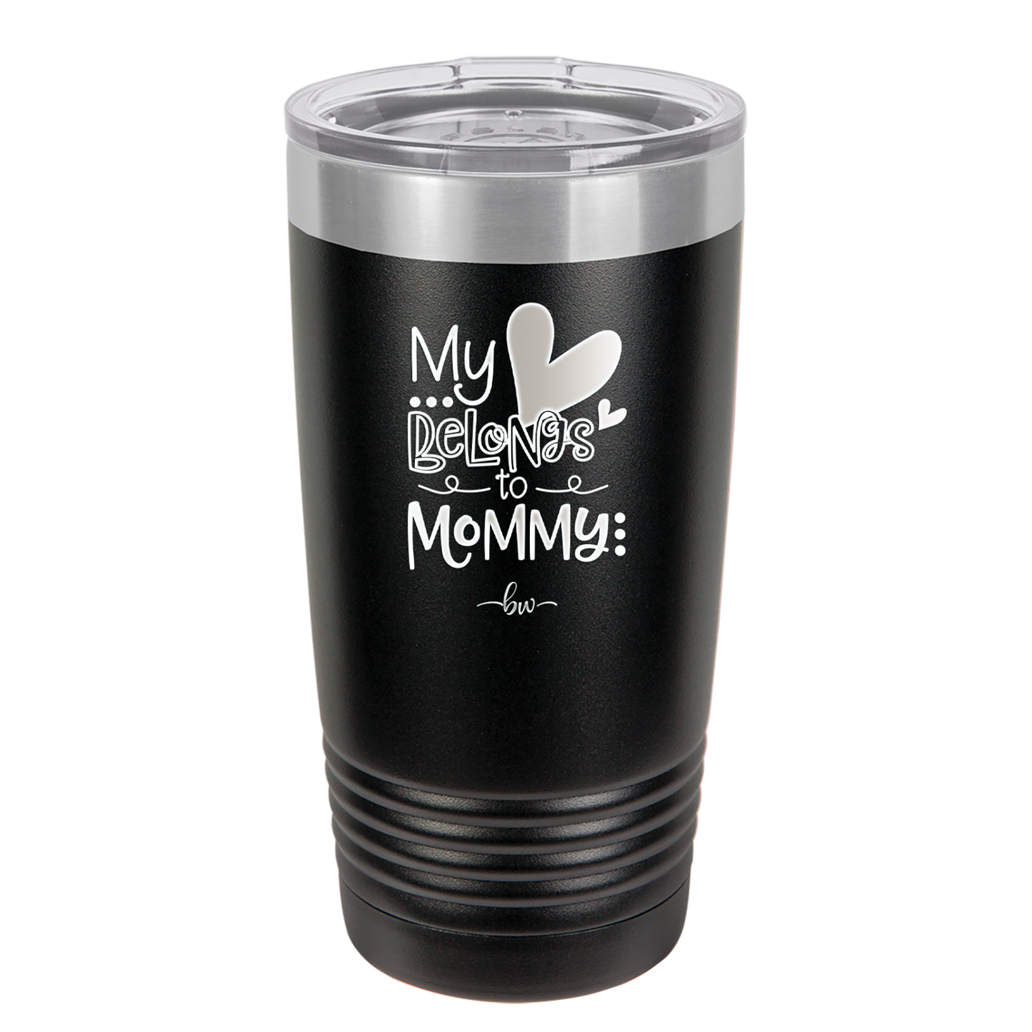 My Heart Belongs to Mommy Cute - Laser Engraved Stainless Steel Drinkware - 2000 -