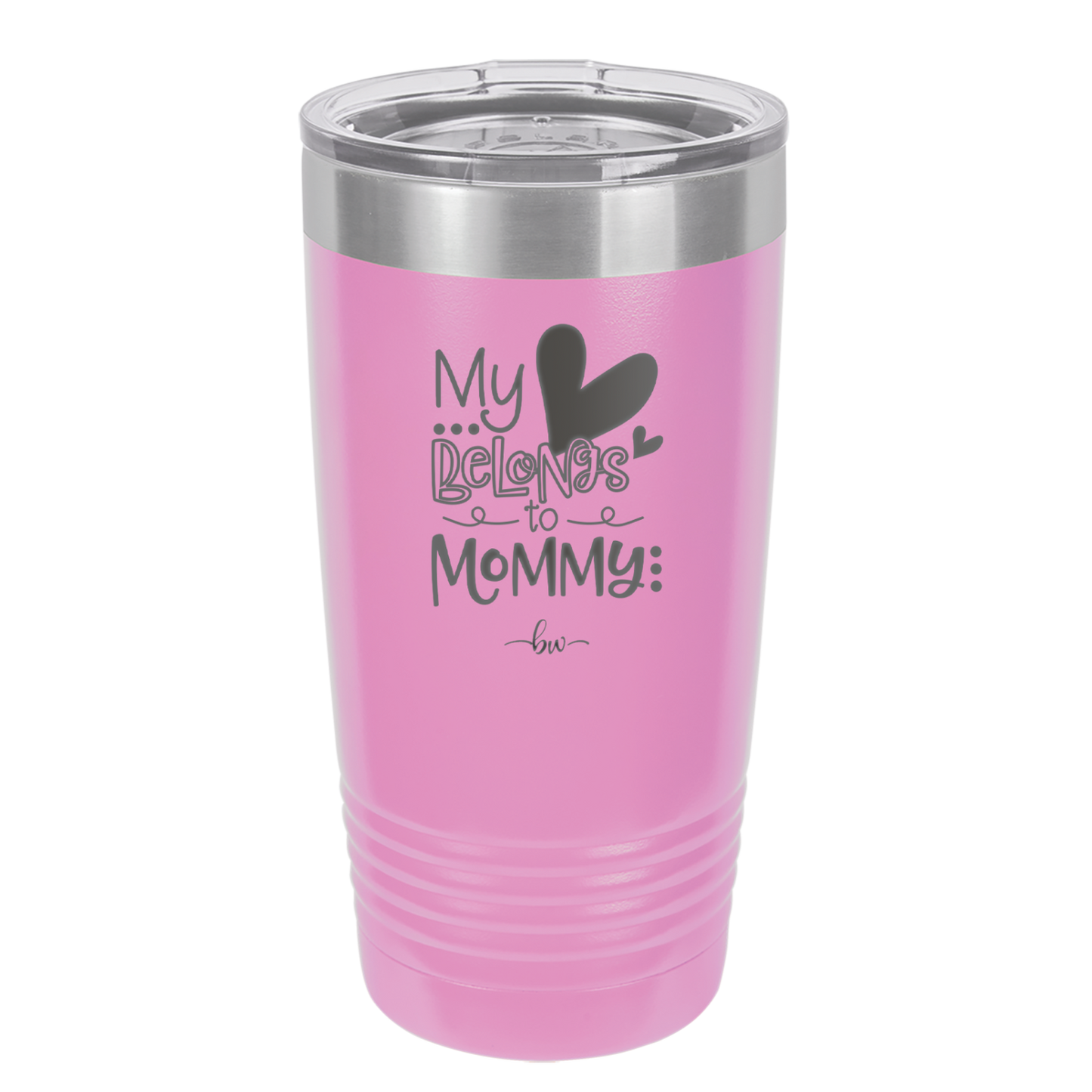 My Heart Belongs to Mommy Cute - Laser Engraved Stainless Steel Drinkware - 2000 -