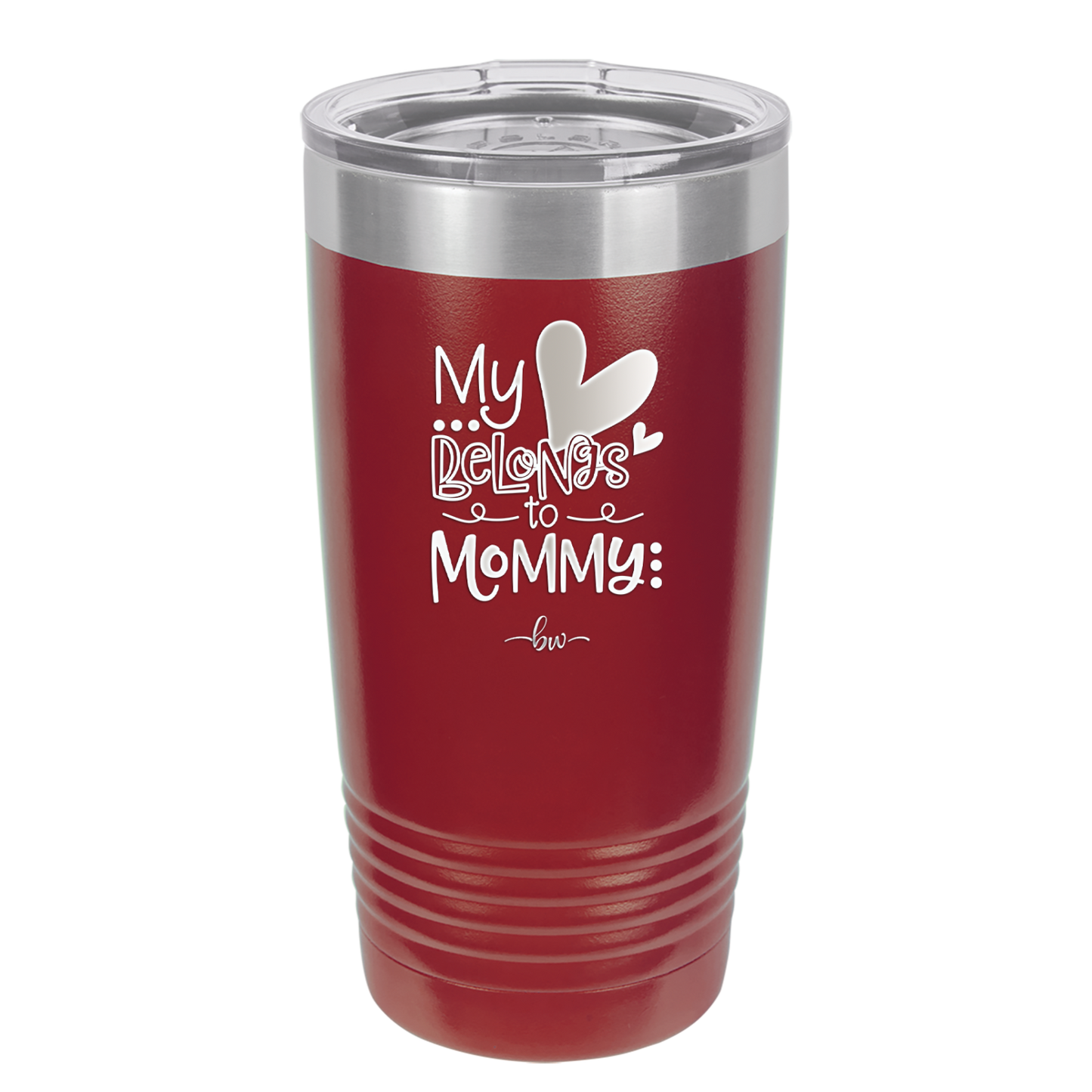 My Heart Belongs to Mommy Cute - Laser Engraved Stainless Steel Drinkware - 2000 -