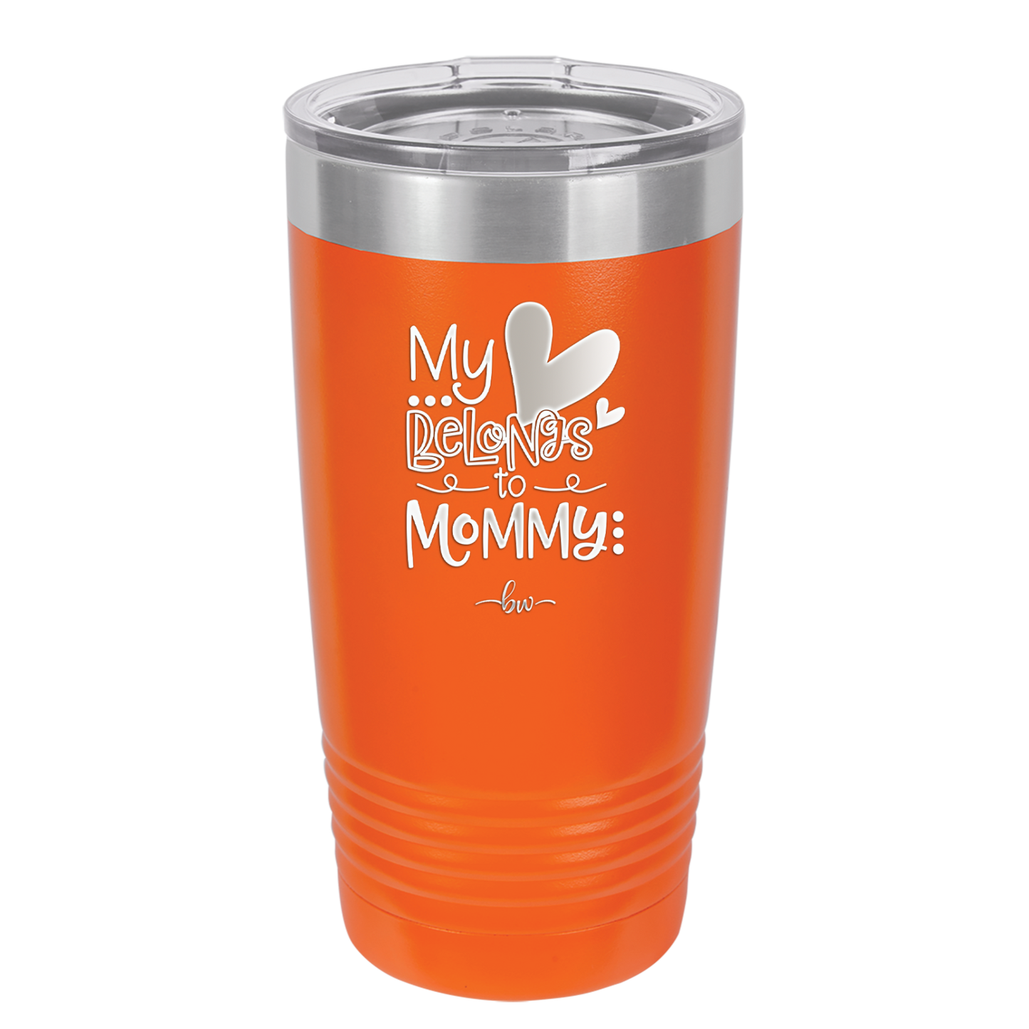 My Heart Belongs to Mommy Cute - Laser Engraved Stainless Steel Drinkware - 2000 -