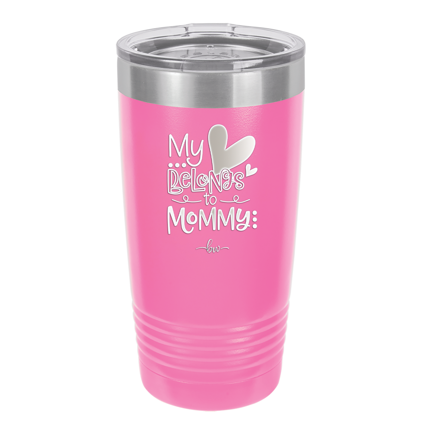 My Heart Belongs to Mommy Cute - Laser Engraved Stainless Steel Drinkware - 2000 -