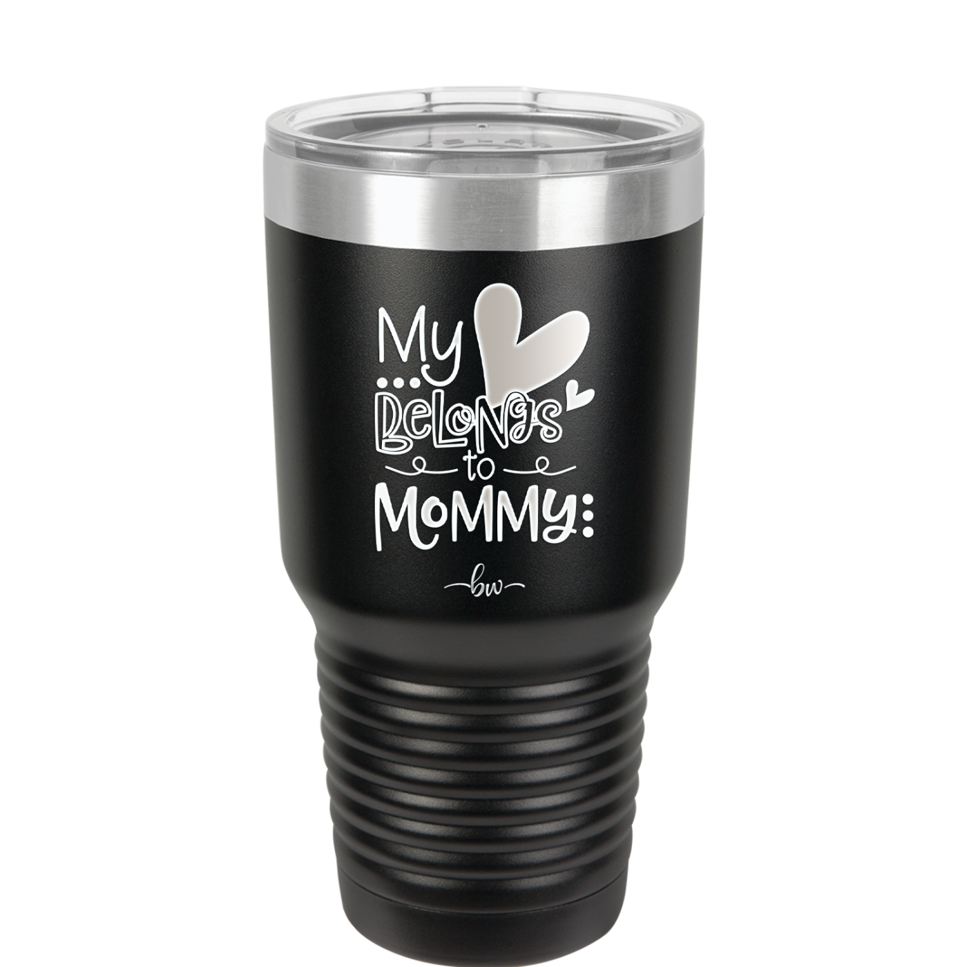 My Heart Belongs to Mommy Cute - Laser Engraved Stainless Steel Drinkware - 2000 -