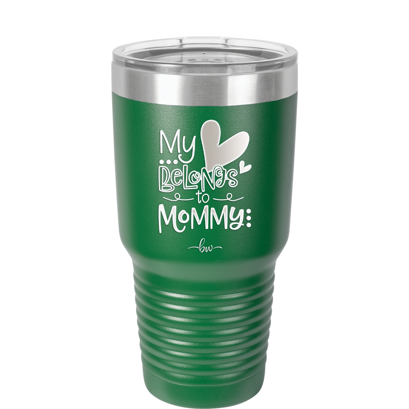 My Heart Belongs to Mommy Cute - Laser Engraved Stainless Steel Drinkware - 2000 -