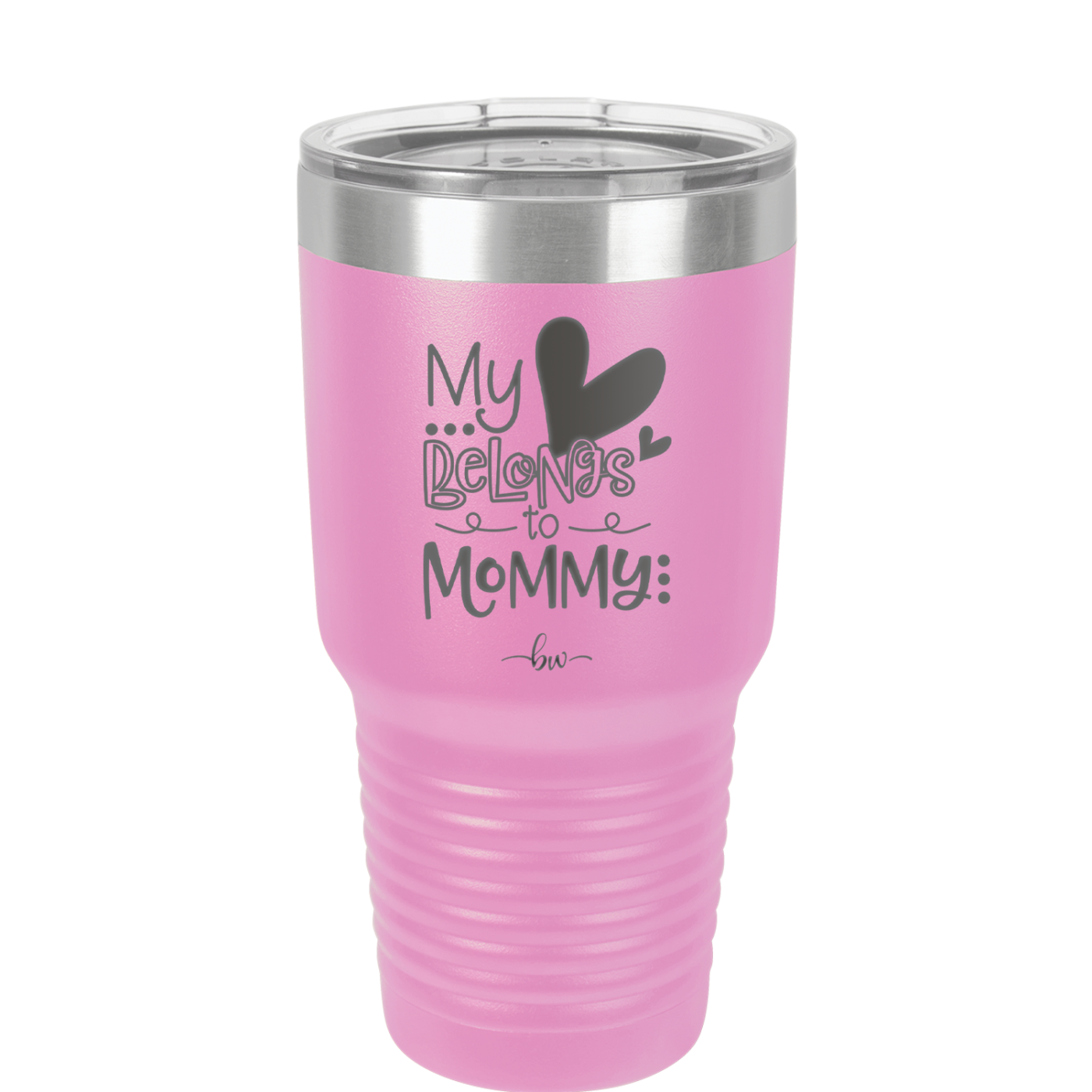 My Heart Belongs to Mommy Cute - Laser Engraved Stainless Steel Drinkware - 2000 -