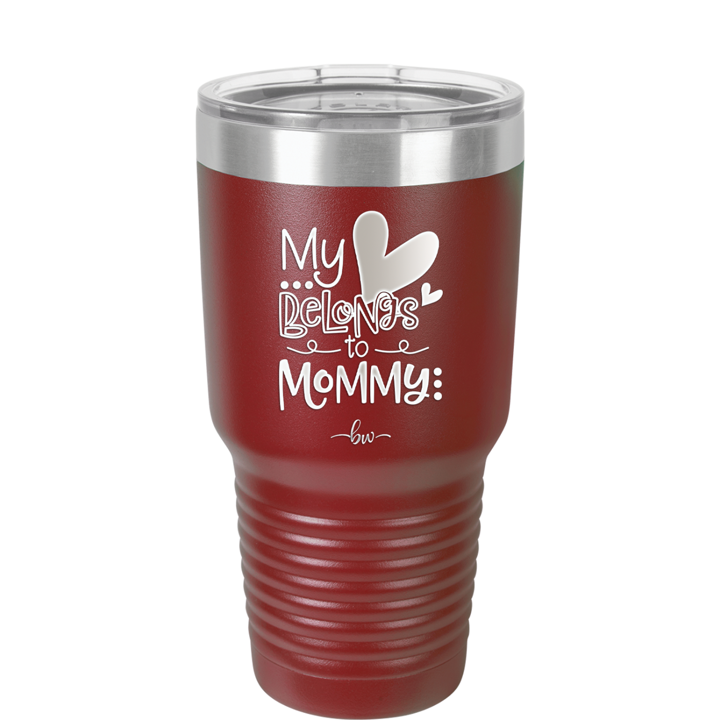 My Heart Belongs to Mommy Cute - Laser Engraved Stainless Steel Drinkware - 2000 -