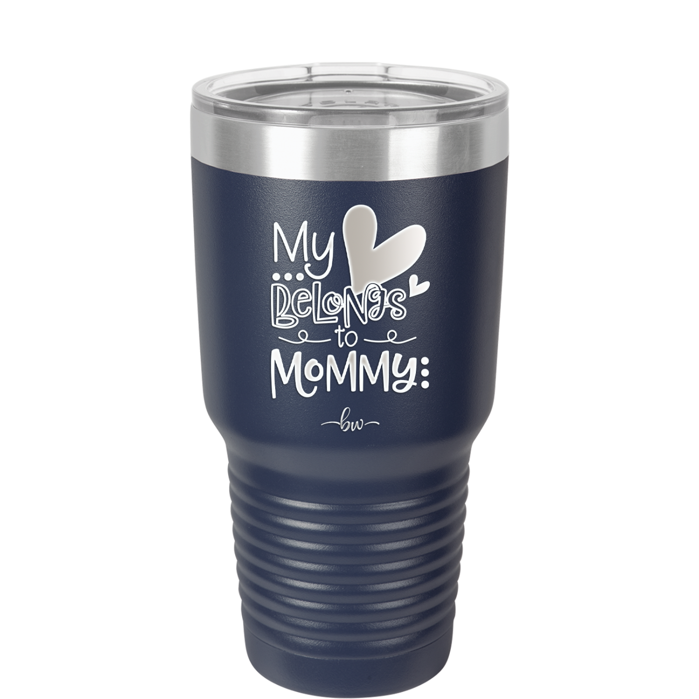 My Heart Belongs to Mommy Cute - Laser Engraved Stainless Steel Drinkware - 2000 -