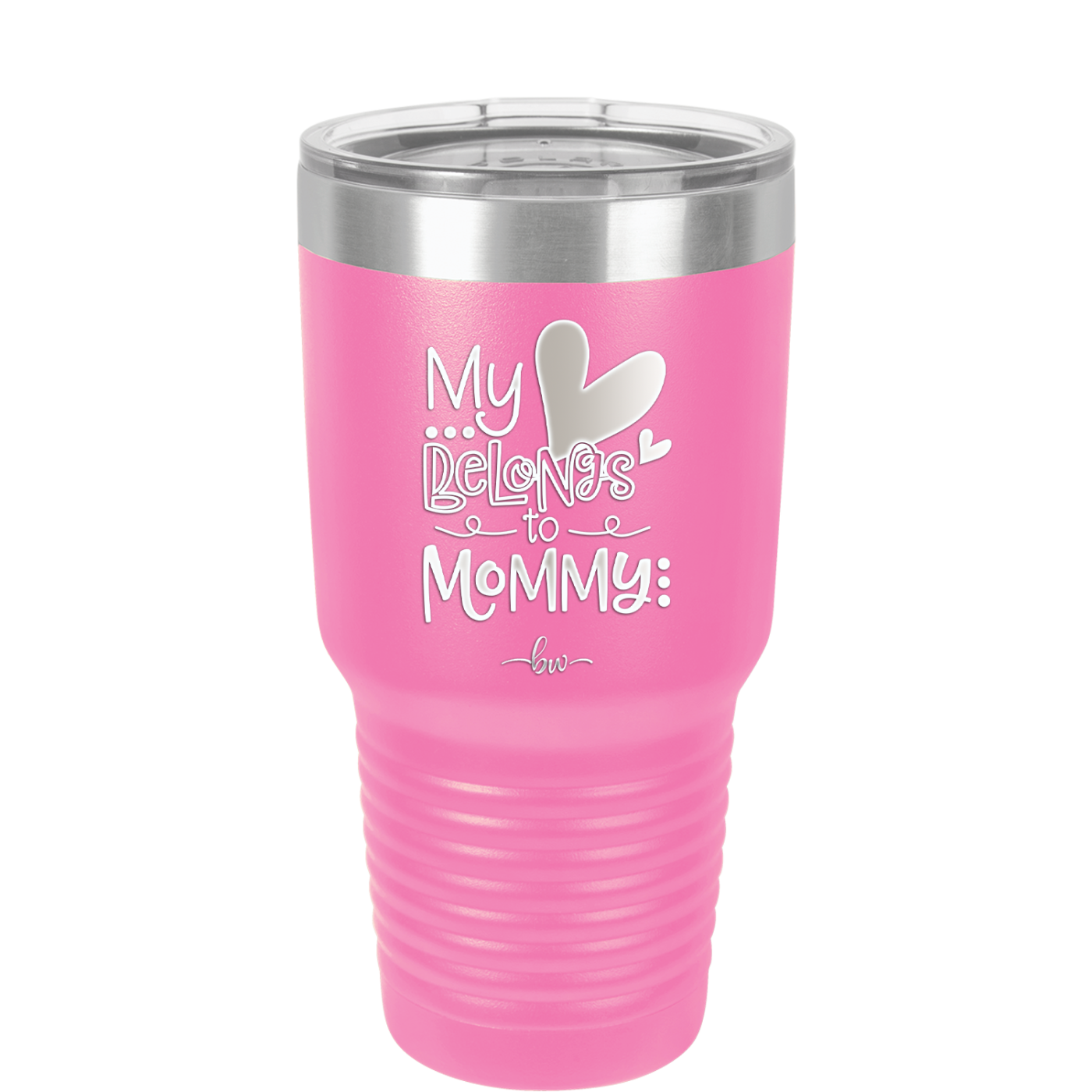 My Heart Belongs to Mommy Cute - Laser Engraved Stainless Steel Drinkware - 2000 -
