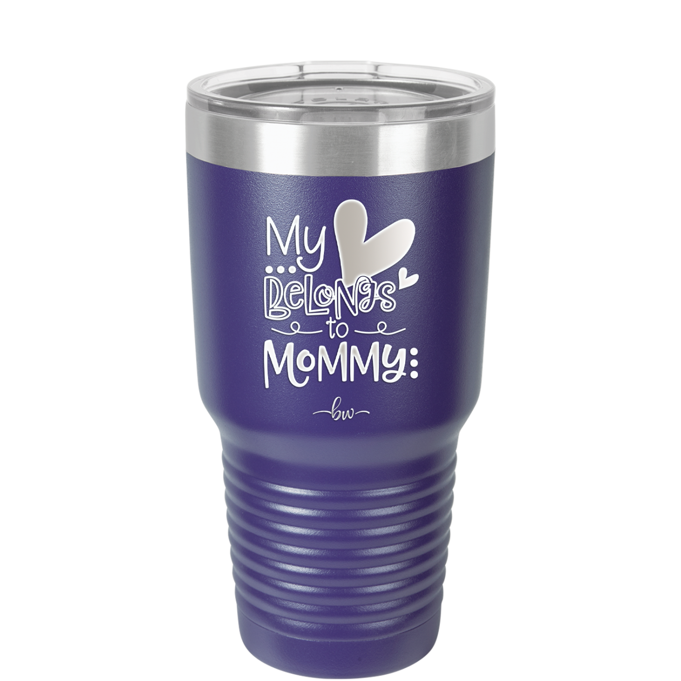 My Heart Belongs to Mommy Cute - Laser Engraved Stainless Steel Drinkware - 2000 -