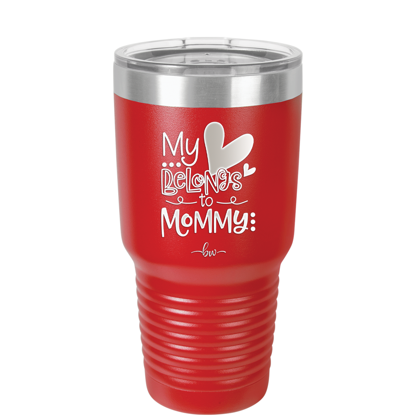 My Heart Belongs to Mommy Cute - Laser Engraved Stainless Steel Drinkware - 2000 -