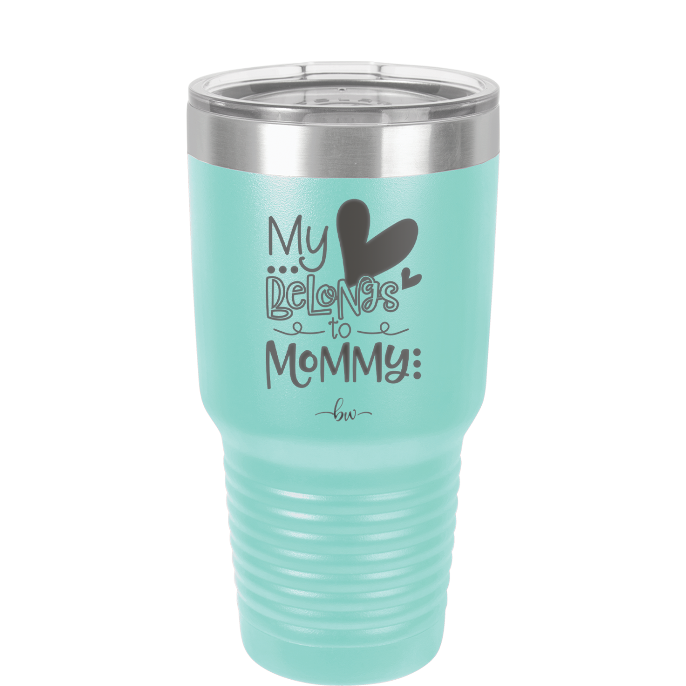 My Heart Belongs to Mommy Cute - Laser Engraved Stainless Steel Drinkware - 2000 -