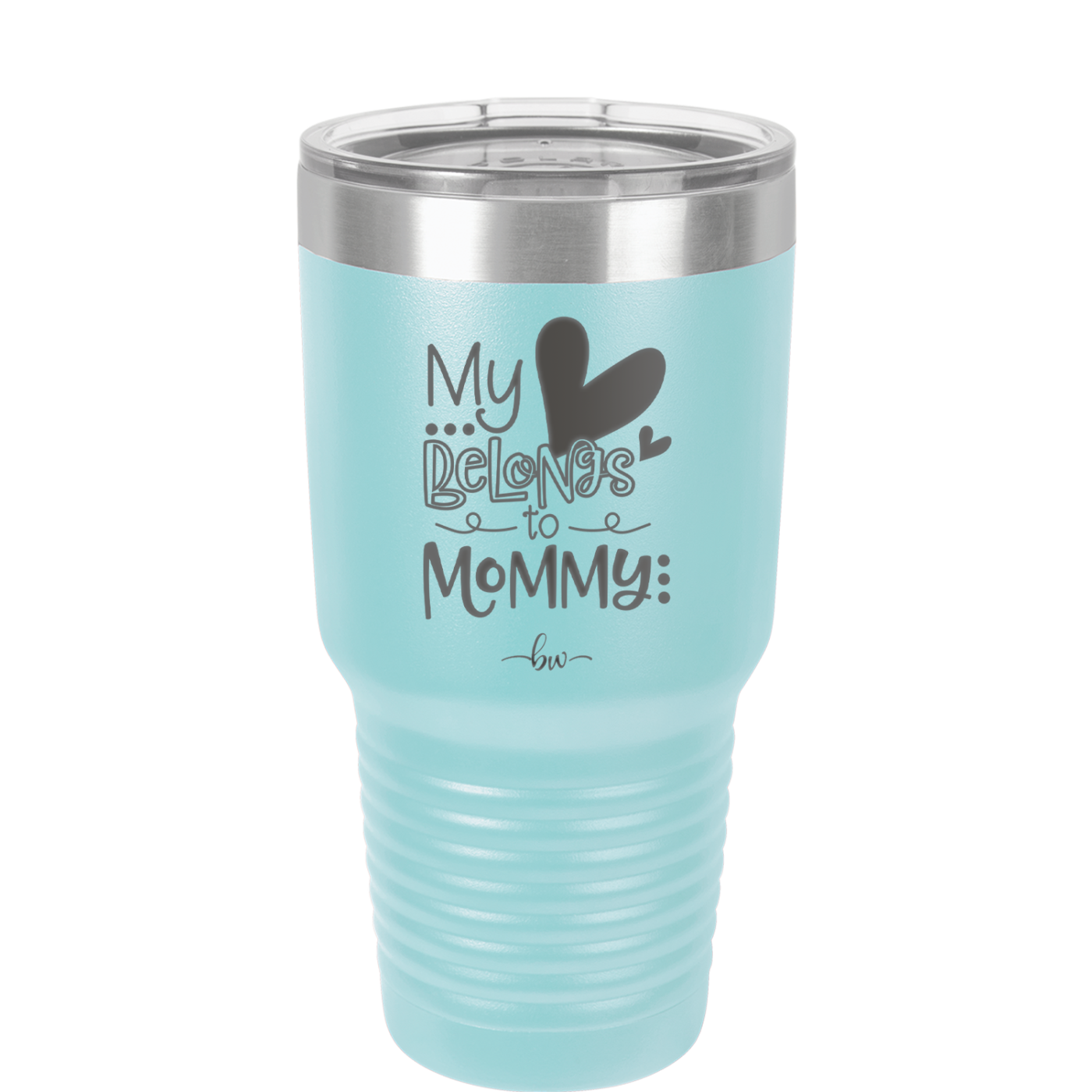 My Heart Belongs to Mommy Cute - Laser Engraved Stainless Steel Drinkware - 2000 -