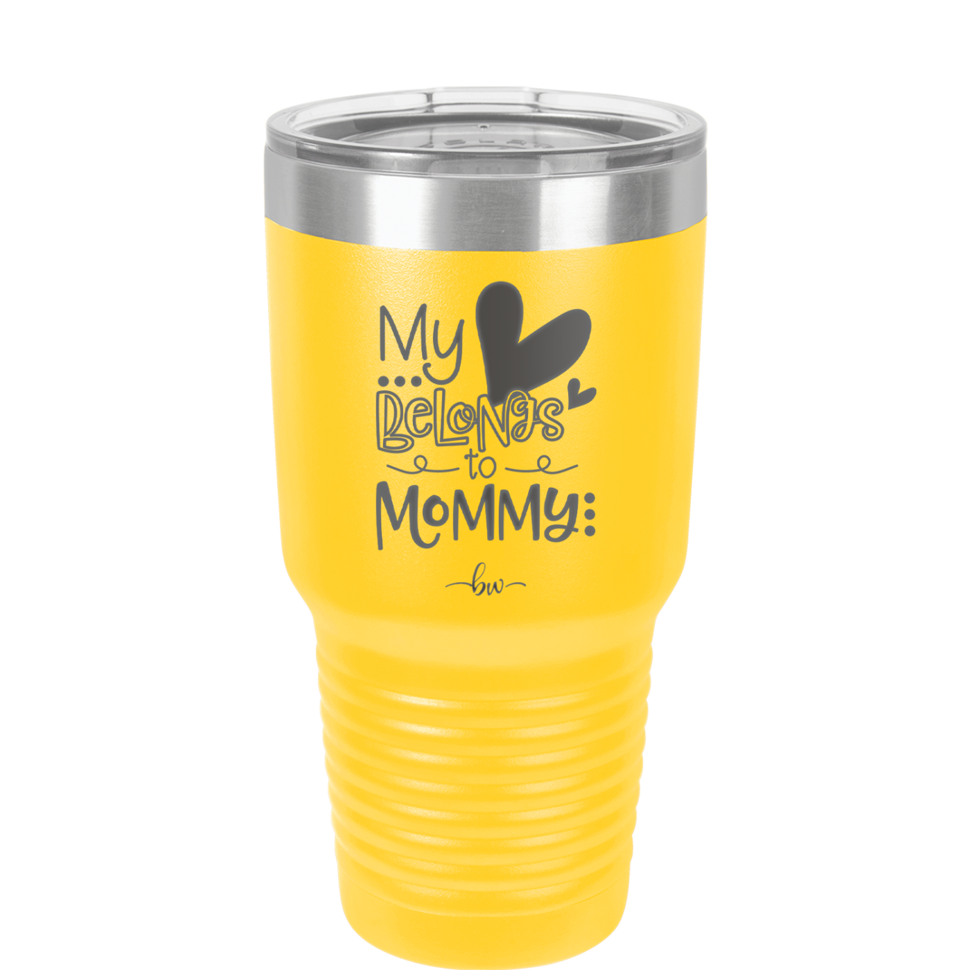 My Heart Belongs to Mommy Cute - Laser Engraved Stainless Steel Drinkware - 2000 -