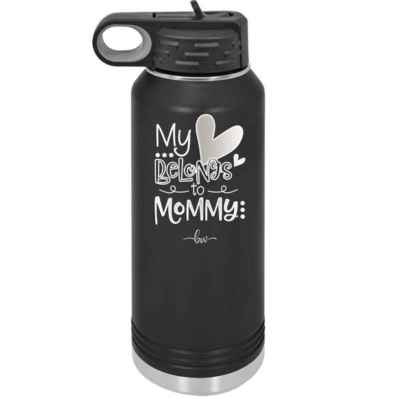 My Heart Belongs to Mommy Cute - Laser Engraved Stainless Steel Drinkware - 2000 -