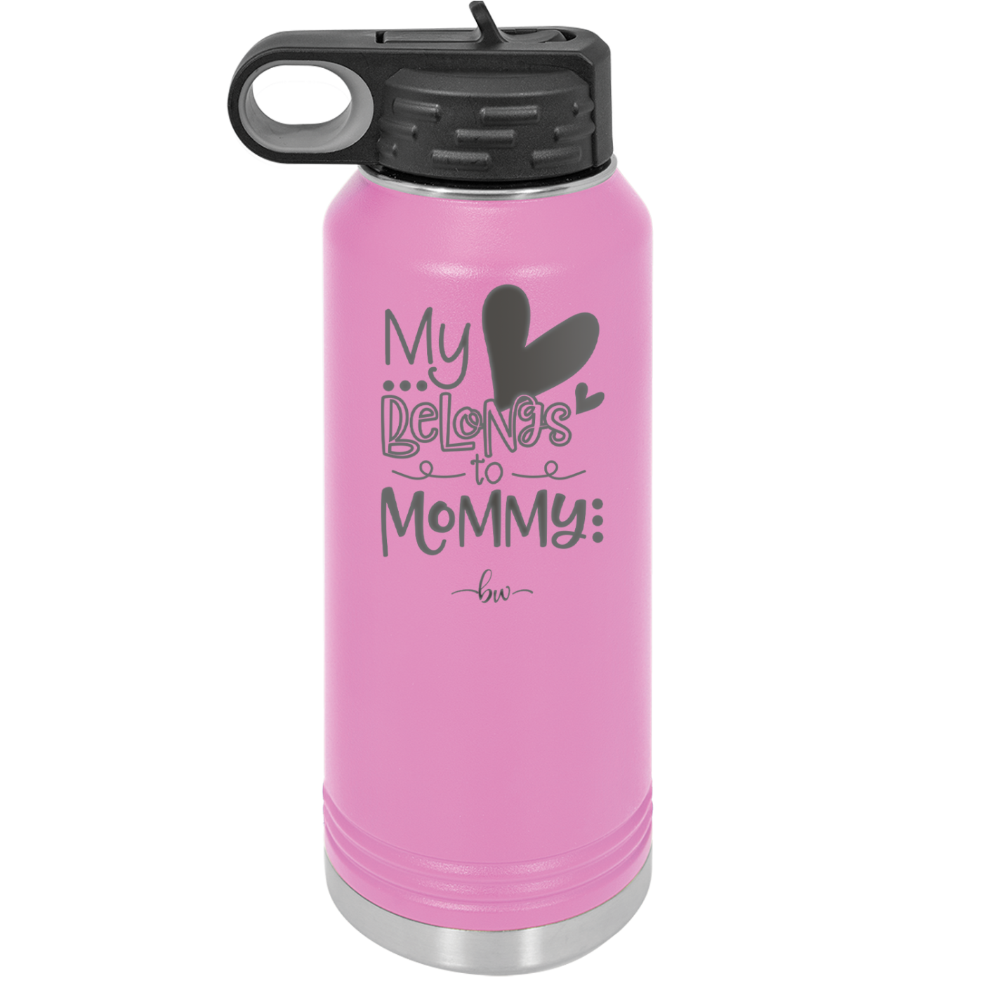 My Heart Belongs to Mommy Cute - Laser Engraved Stainless Steel Drinkware - 2000 -