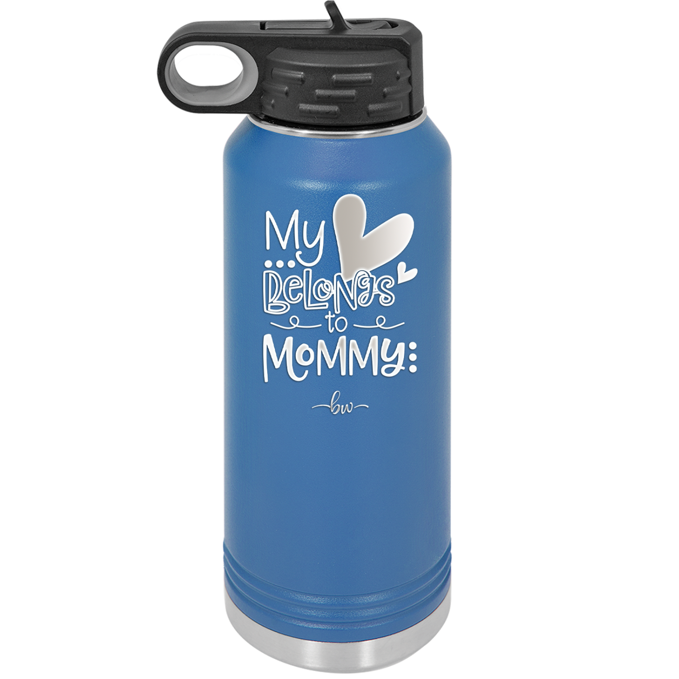 My Heart Belongs to Mommy Cute - Laser Engraved Stainless Steel Drinkware - 2000 -