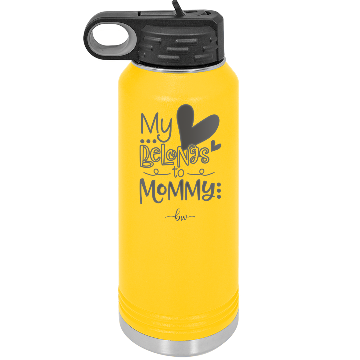 My Heart Belongs to Mommy Cute - Laser Engraved Stainless Steel Drinkware - 2000 -