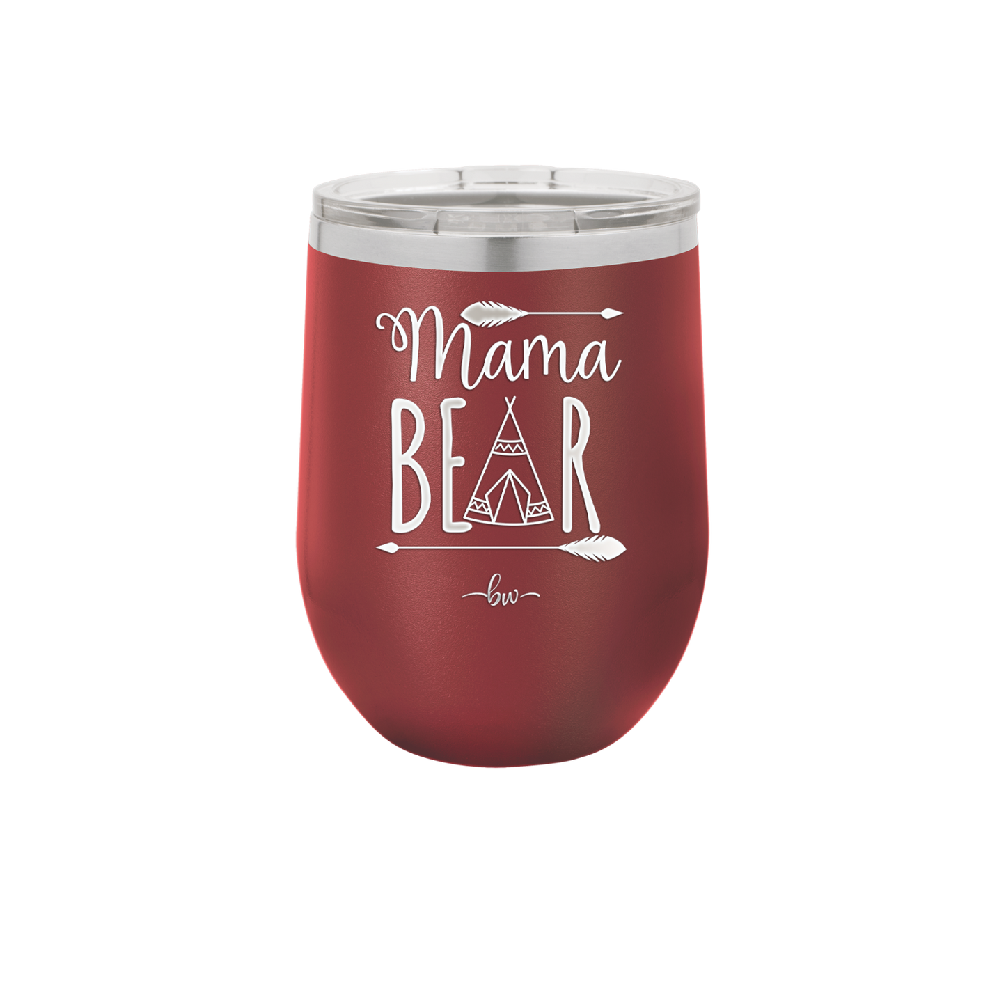 Mama Bear Tent - Laser Engraved Stainless Steel Drinkware - 2005 -